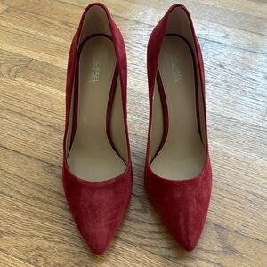 Michael Kors Burgundy Suede 3 Inch Heel
